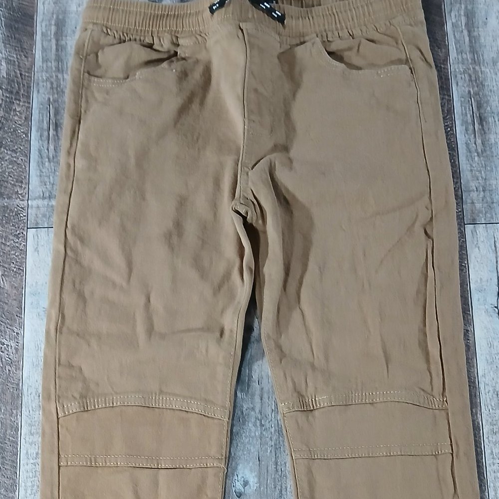 Street Rules Stretch Jogger Khaki Pants Boys Size 16